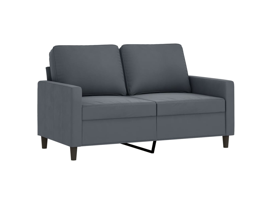 2-seater Sofa, 2-seater Sofas Vidaxl Cinzeto Veludo (n/a)