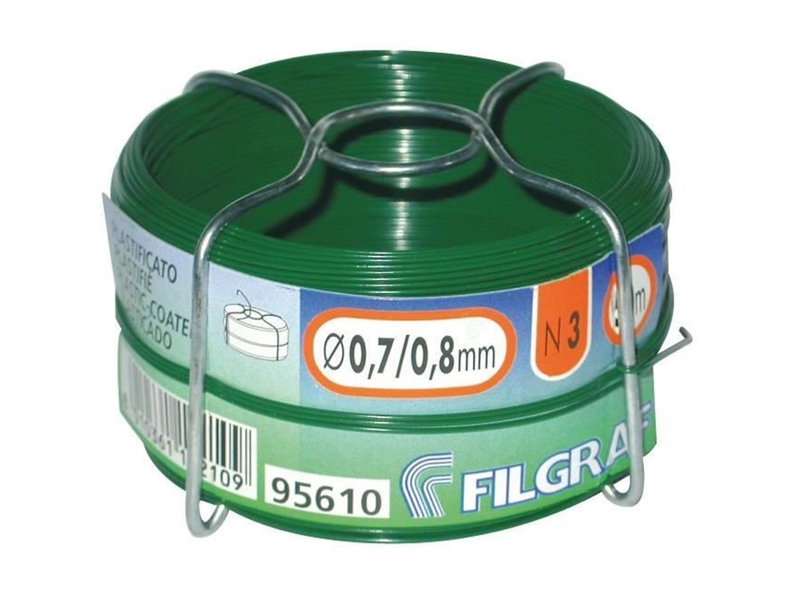 Arame De Amarração Filgraf Plástico Verde 0,7/0,8 Mm X 50 M
