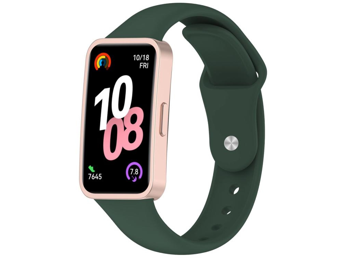 Bracelete verde pinho para Huawei Band 10 em silicone XIAOMOYU