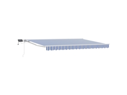 Conjunto 1 Toldo Manual Vidaxl Branco Alumínio (4,5 × 3,5 M)