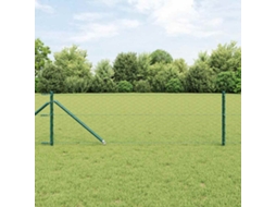 Vidaxl Cerca Hexagonal Com Poste 50 X 0,8 M Aço Revestido De Pvc Verde