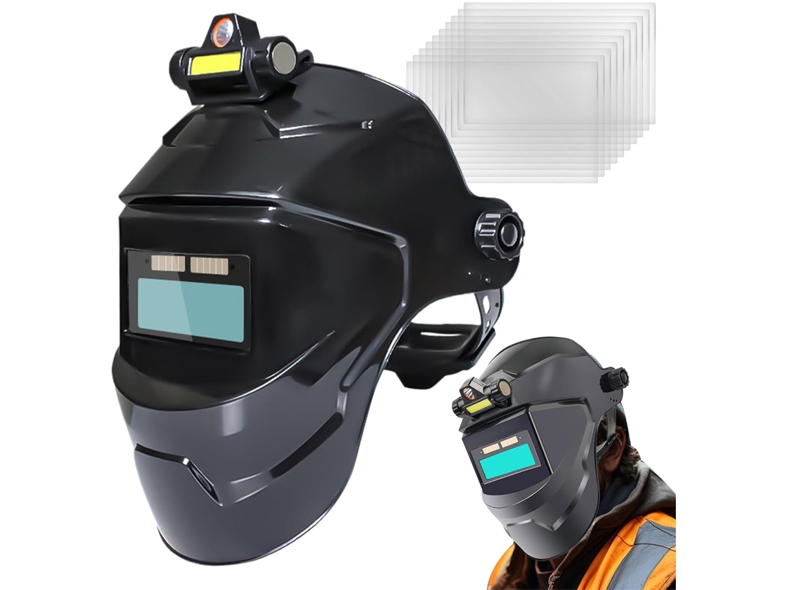 Capacete De Soldagem Com Escurecimento Automático E Proteção Solar.