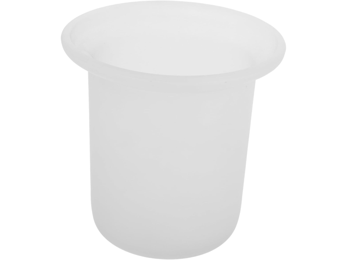 Para Escova De Vaso Sanitário Em Vidro Fosco, Compacto E Antiderrapante Para Montagem Na Parede, Acessório Versátil Gokoco