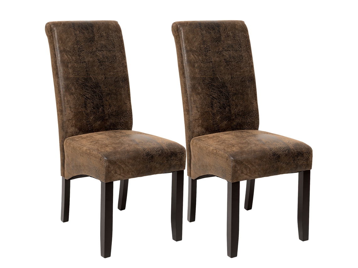 2 Cadeiras TECTAKE de Jantar Ergonómicas