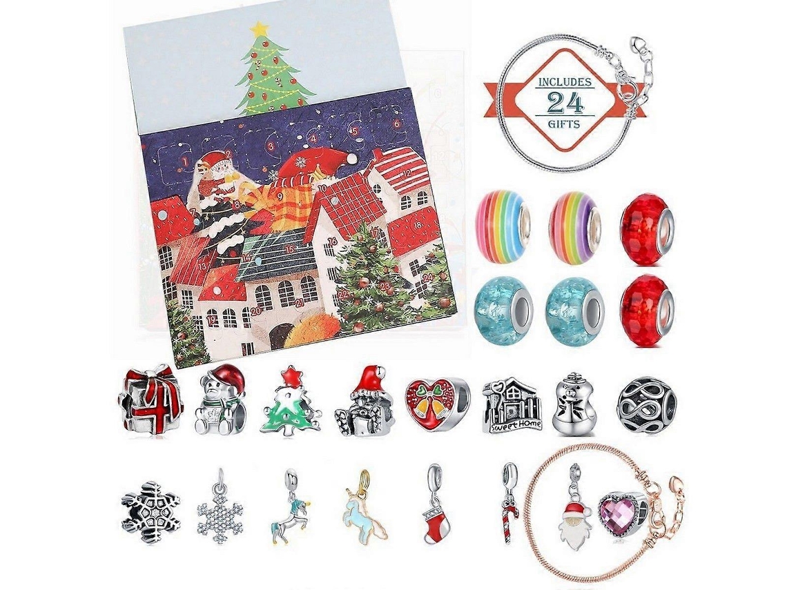 Kit Calendário Do Advento Com Pulseiras Diy