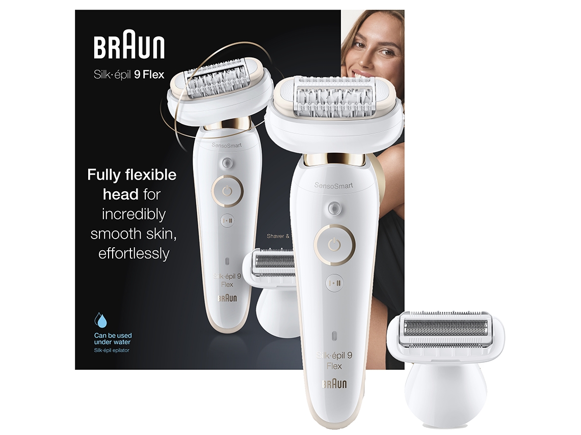 Depiladora BRAUN 9002 Flex 3D (Arranque - Multi-zonas - Recarregável)