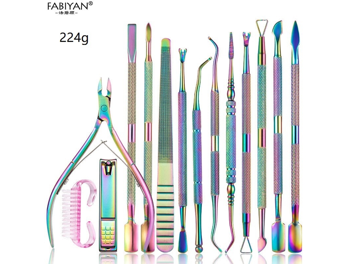 Conjunto De Acessórios E Ferramentas Para Nail Artconjunto De 14 Peças