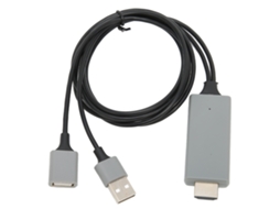 Aetheria adaptador de Cabo Hdmi 1080p para Tv Projetor com Sincronização Av Compatível com Android 8.0+