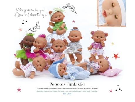 Exibição De 8 Pepotes Fantásticos 434 Nines Artesanal (olhos Que Se Movem)