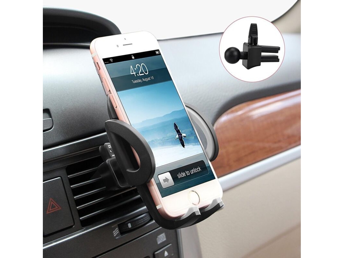Suporte Universal Para Celular No Carro Com Rotação De 360° E Encaixe Na Saída De Ar, Compatível Com Iphone Se 2020/11/xs/8/7 Plus/6, Samsung, Huawei