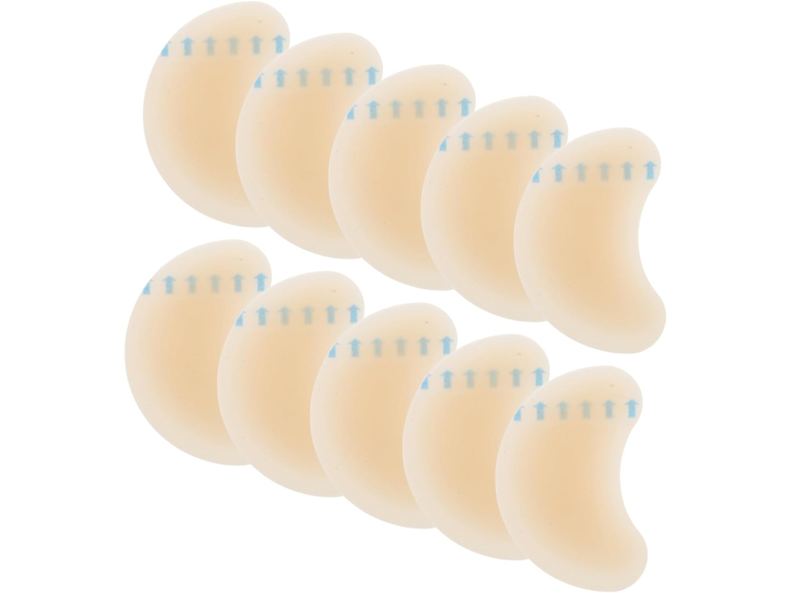 10 Adesivos De Gel Antiderrapantes Para Calcanhar, Almofadas Antifricção Bege, Reduzem O Atrito E Desgaste Em Sapatos De