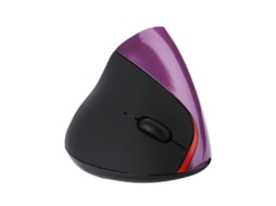Mouse Vertical Ergonômico com Fio Óptico e Suporte de Pulso para Escritório Laptop PC Roxo | S/MARCA