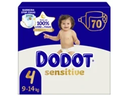 Fraldas Sensitive 9 14kg T4 Dodot