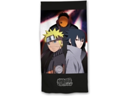 Toalha De Algodão Preta Naruto 140x70 Cm 87156