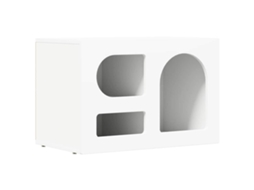 Gabinete para Tv Branco 60x35x40 cm Madeira Processada MAISON EXCLUSIVE