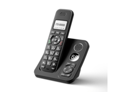 Telefone Sem Fio Com Base Preta