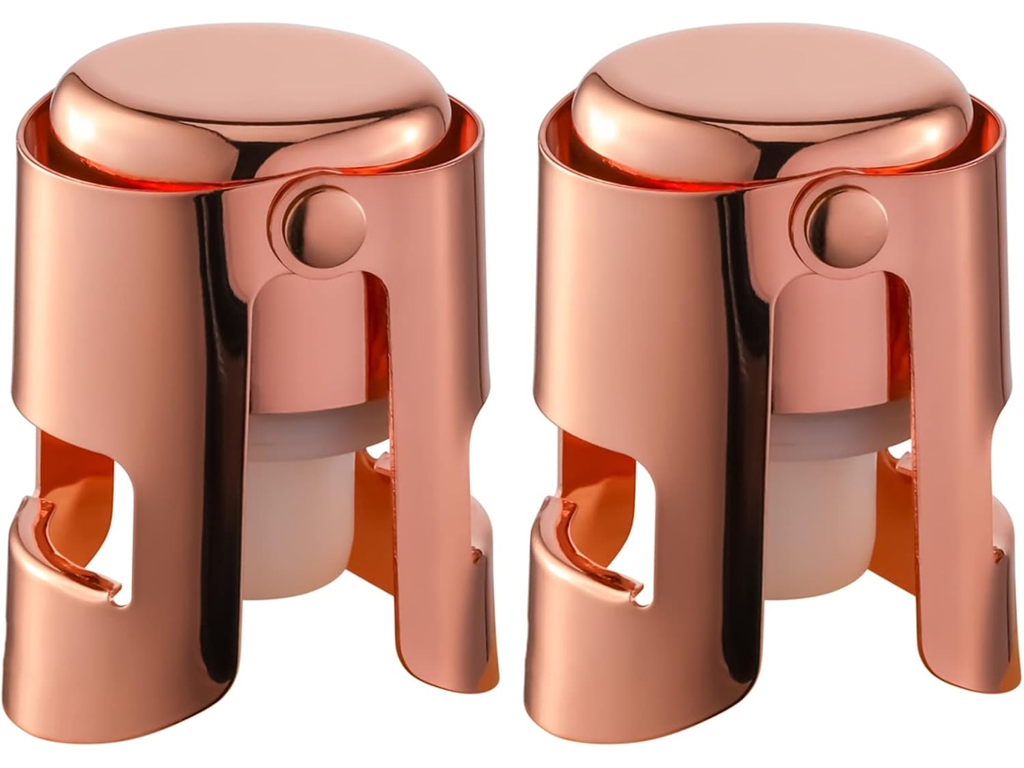 Rolhas para Champanhe, Aço Inoxidável com Vedação de Silicone Puro BRILVIBERA