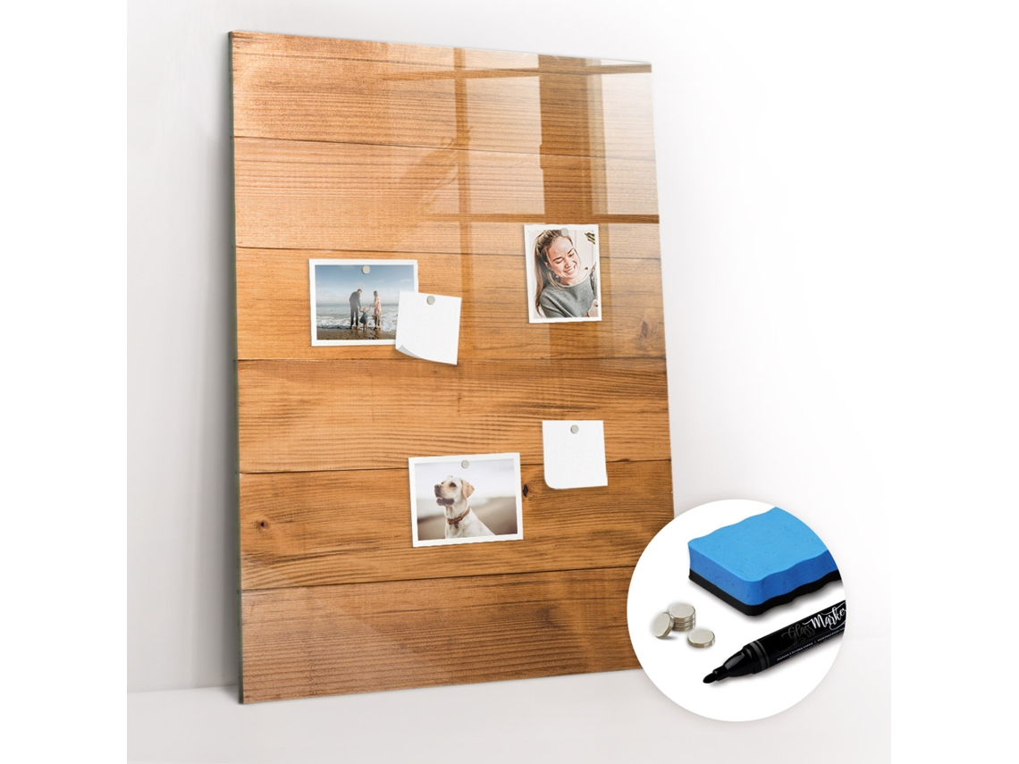 Paineis De Madeira Quadro de Vidro Magnético para a Sua Cozinha (70x100 cm)