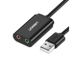 Adaptador De Música Para Placa De Som Externa Ugreen, Usb A, Mini Conector De 3,5 Mm, 15 Cm Slowmoose