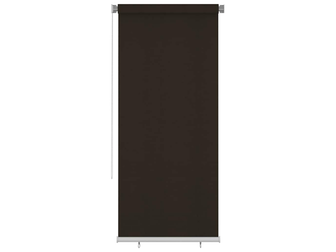 Vidaxl Estore De Rolo Para Exterior 105 Cm (l) X 230 Cm (a) Castanho Hdpe