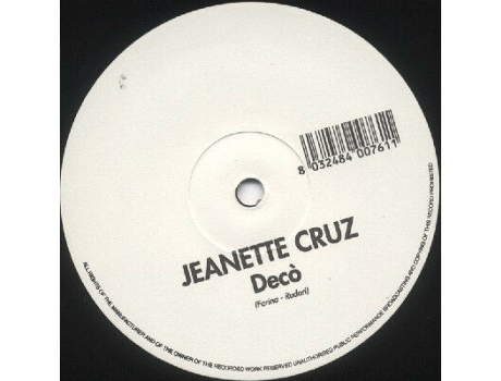 Vinil Decò, Jeanette Cruz Stop And Go