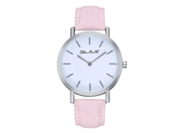 Reloj De Pulsera De Cuarzo Para Hombre Y Mujer Con Correa De Pu Zlf0196-y Rosa