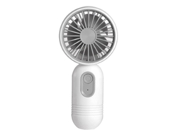 Ventilador Portátil Recarregável, Leve E Com Sistema De Resfriamento Para Escritório.
