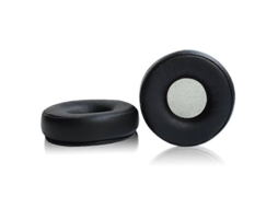 2 Peças Capa De Esponja Para Fone De Ouvido Capa De Couro Para Fone De Ouvido Sem Fio Jabra Revo, Cor Preto Cinza Líquido Ushion