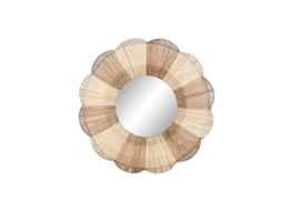 Espelho De Parede Home Esprit Marrom Natural Boho 87 X 8 X 87 Cm
