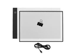 Tábua de Luz A4 Led Ultra Fina com Ajuste de Brilho e Clamp para Desenho Pintura Diamante Tatuagem