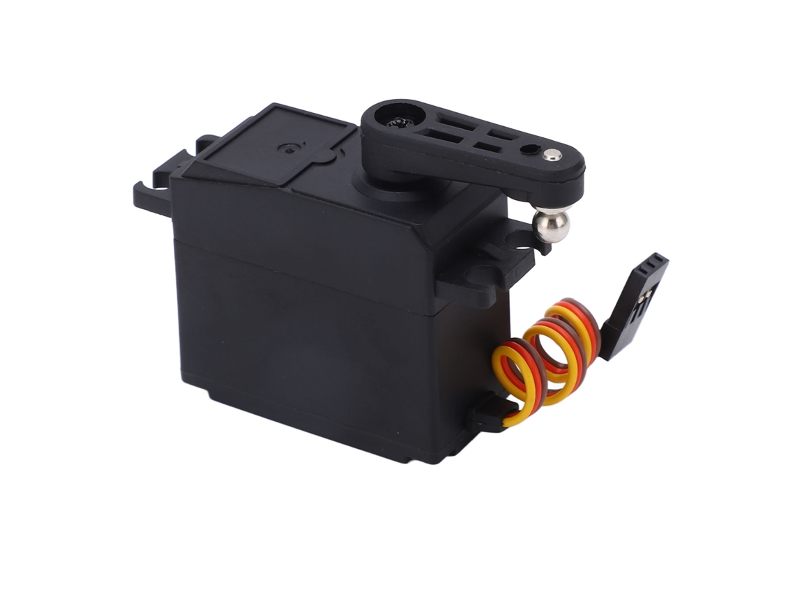 Mali servo de Engrenagem para Carro Rc Wltoys 104072 com Capa Plástica Resistente Ao Desgaste Leve Preto