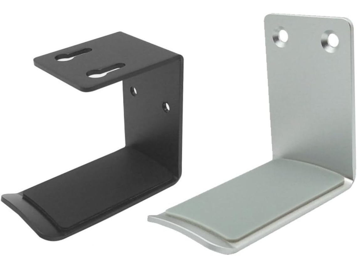 Suporte Para Fones De Ouvido Ultechnovo Com Adesivo E Silicone (2 Unidades) - Liga De Alumínio - Instalação Sem