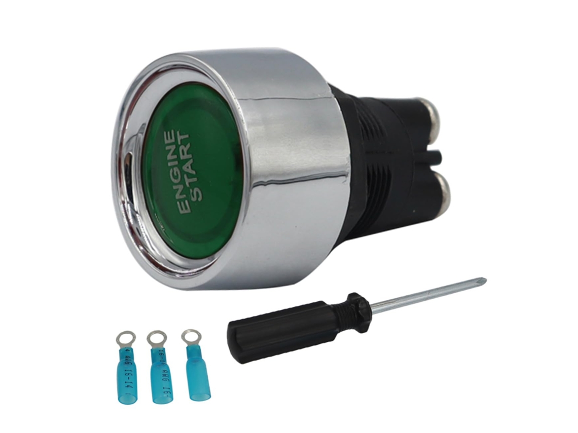 Botão De Ignição Led Para Carro, Função 12v/24v