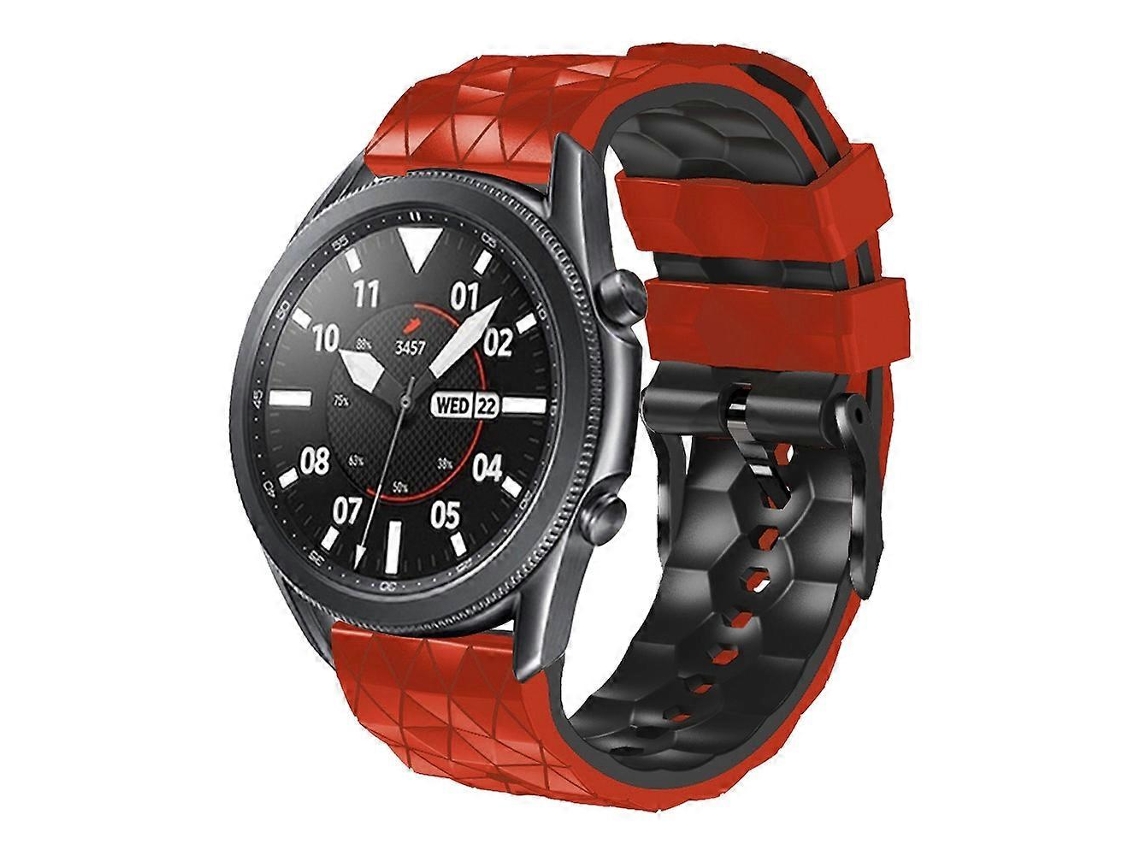 Pulseira De Silicone Bicolor Com Estampa De Futebol Para Huawei Watch Gt3 Pro 46mm 22mm