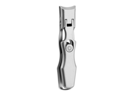 Tesoura De Unhas Para Unhas Grossas Com Catcher Anti-splash Aço Inox Abertura Larga 16mm Design Ergonômico