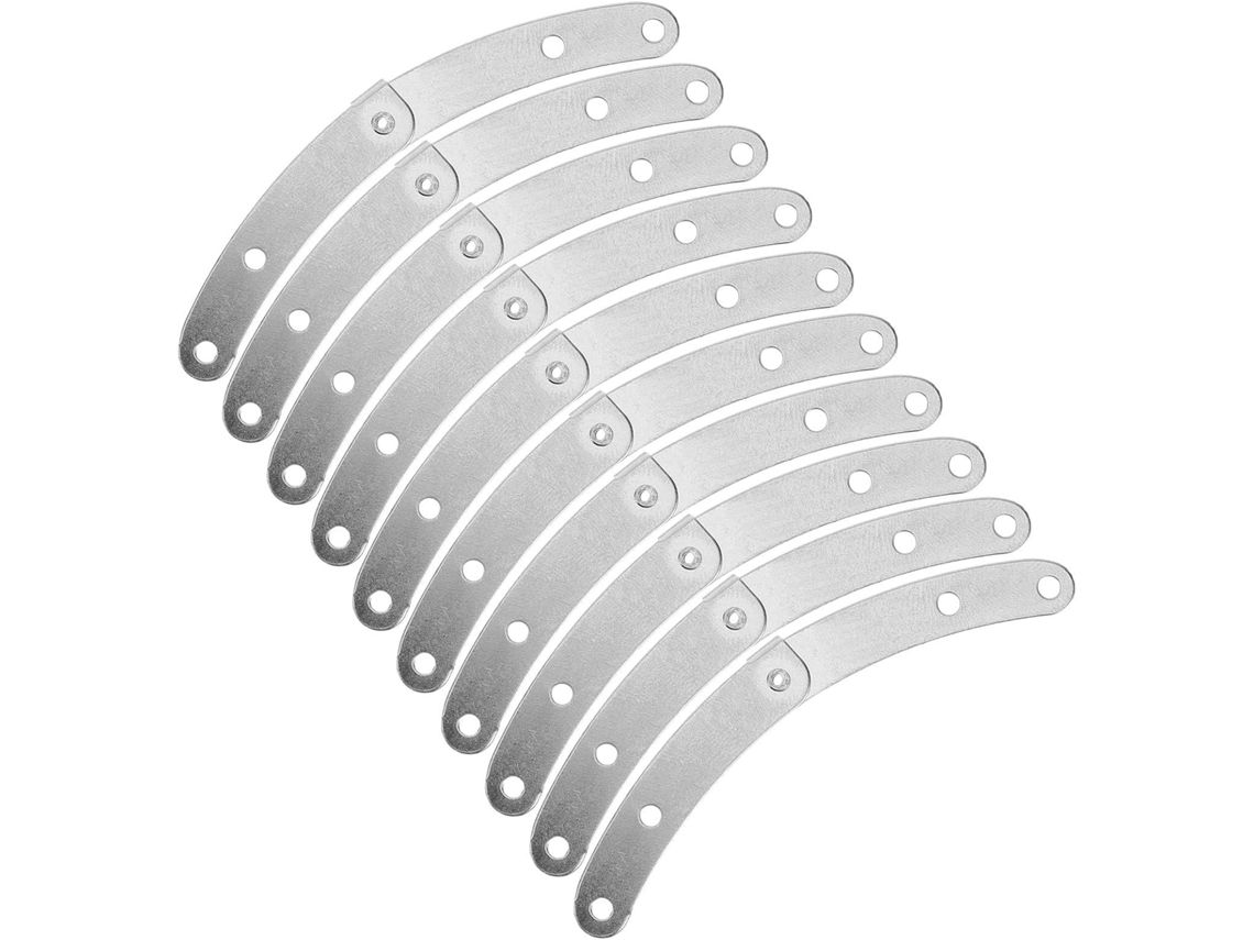 Conjunto De 10 Dobradiças Ferro Prateadas Com Controle Movimento Para Armários, Para Projetos Faça Você Mesmo