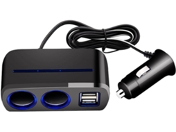 Adaptador Para Acendedor De Cigarros Carro Com 2 Portas Usb,