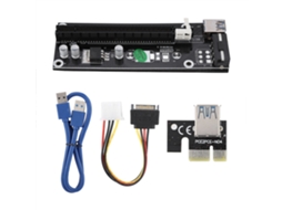 Adaptador Riser Extensor De Placa De Vídeo Pcie 1x Para 16x Com Cabo Usb3.0 De 50cm