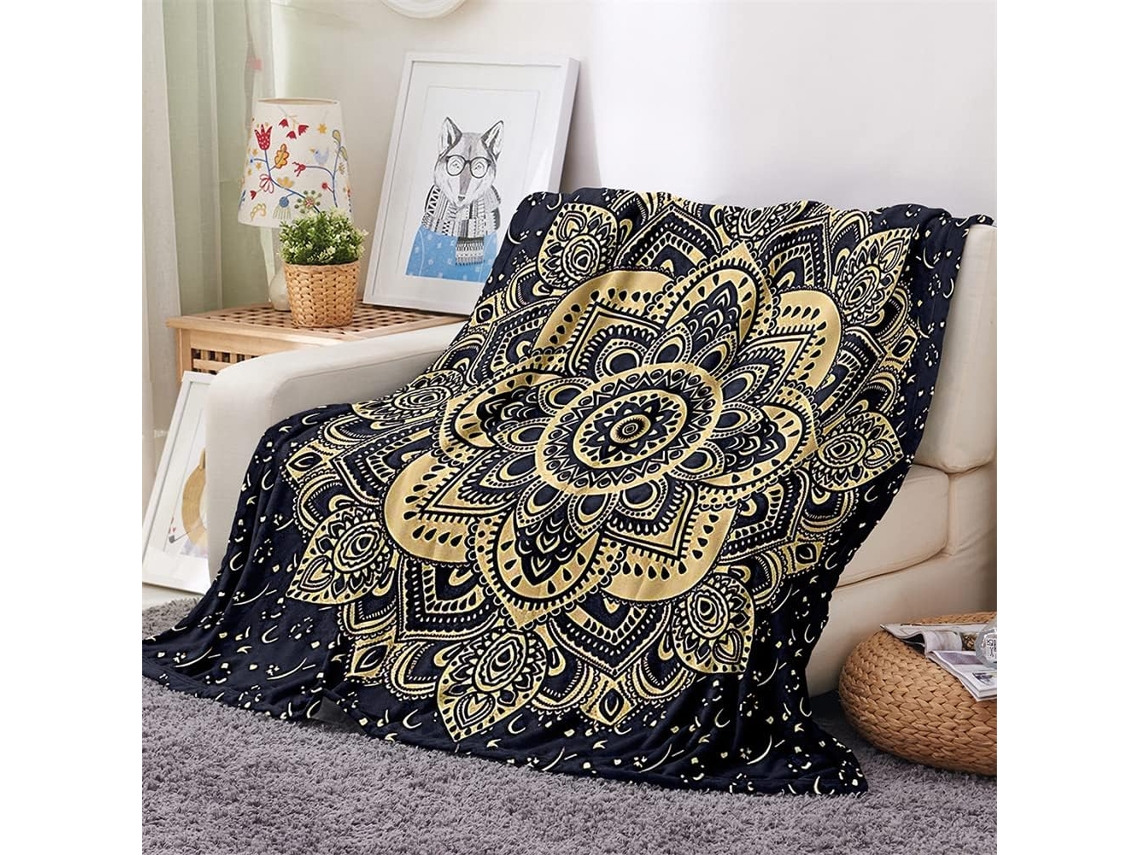 Manta de Flanela Fansu Estampa 3d Quente e Macia em Microfibra Ideal para o Inverno Perfeita Cama Ou Sofá Adeq