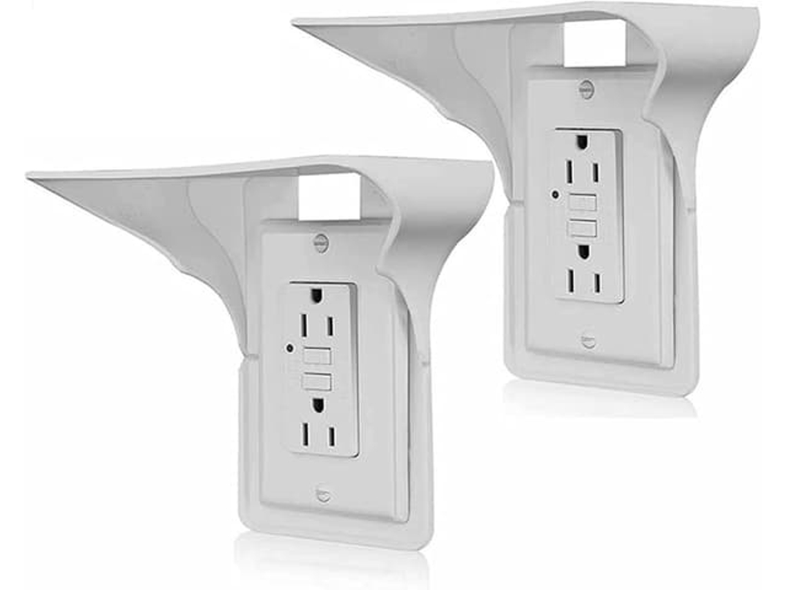 Suporte Portátil para Tomada de Parede Sem Necessidade Furar, Ideal para Guardar Tomadas Individuais BRILVIBERA