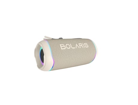 BOLARIS Altifalante Sem Fios Parma Ipx6 16W Bluetooth 5.4 com Efeitos de Luz Led Bege