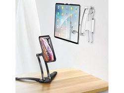 Suporte de Telemóvel/Tablet para Secretária e Parede Branco