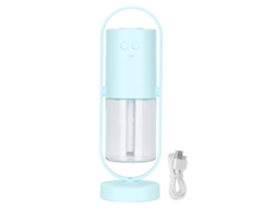 Umidificador Portátil Mali Mini 360°, 2 Modos, Luz Azul, Casa, Escritório, Viagem
