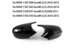 Capacete de espelho retrovisor M Style para BMW E90 E91 E92 E93 E81 E87 E82 2004-2009 em ABS
