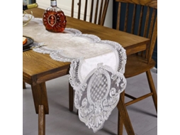 Manta de Mesa Nova Line de Veludo com Floral de Calice | S/MARCA
