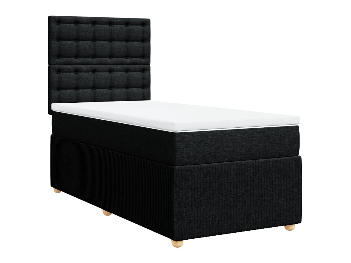 Box Spring Bed, Box Spring Beds Vidaxl Preto Tecido (80 X 200 Cm)