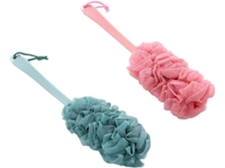 Lurelia Conjunto De 2 Escovas Para Costas Para Duche, Cabo Longo, Pega Ergonómica E Massagem Suave, Uso Diário Suave