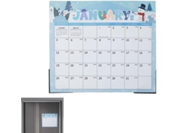 Calendário Magnético 2026- 2027- 33 X 29 Cm- De Geladeira Com 18 Meses, Removível| Ideal Para Casa, Sala De