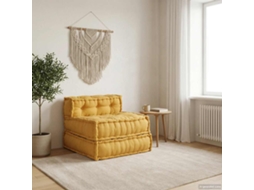 Vidaxl Sofá Modular Amarelo 70x70x54 Em Tecido
