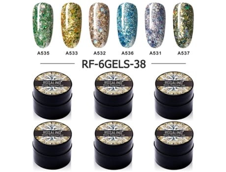 5ml Verniz De Unhas Nail Print Kit De Gel Polonês Platina Brilhante Rosalind